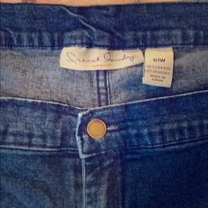 French Laundry Woman spandex bootcut jeans